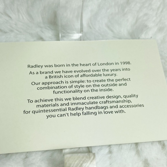 Radley London Radley Shadow Stripe Peach Leather Wallet  Boxed NEW - Picture 9 of 10